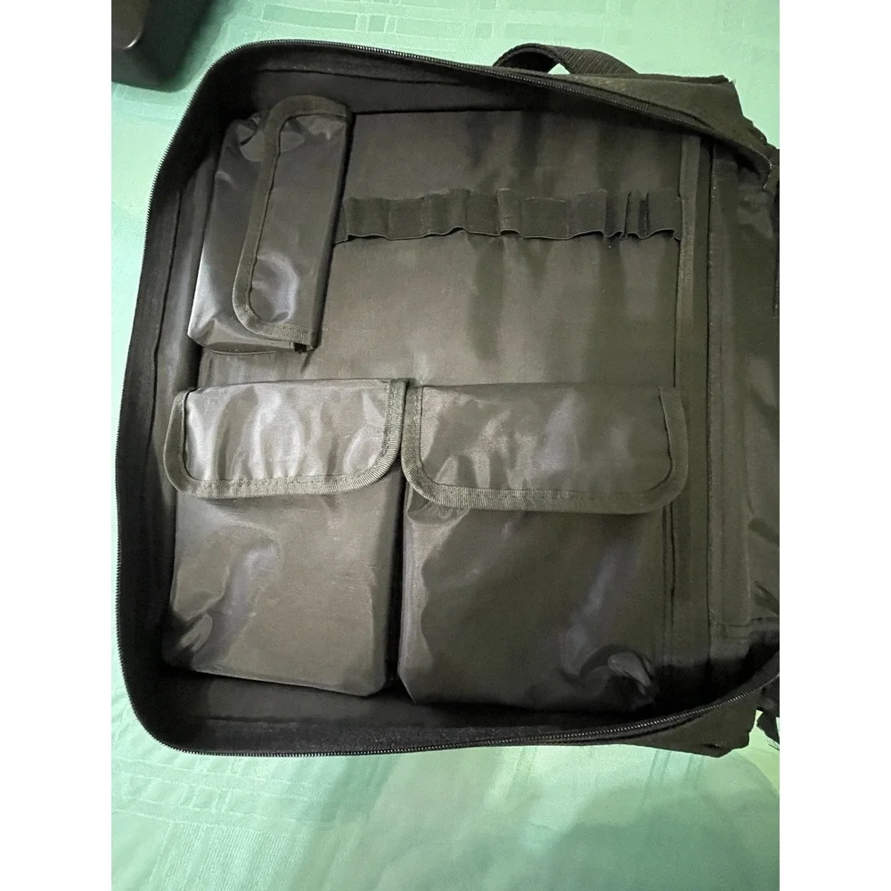 Creative Memories Black Memory Mate Bag Canvas Adjustable Strap‎ Plus 8 Plastic